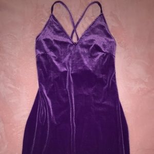 Purple velvet bodycon dress, ‘vestidos’ brand